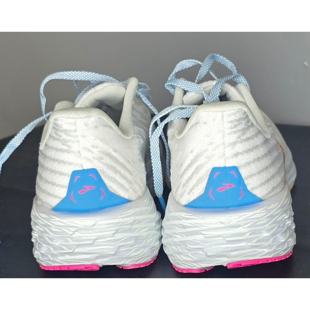 Brooks Launch 10 Womens Running Shoes White Blue Orange 1104501D143 Size 8.5 - Picture 5 of 7